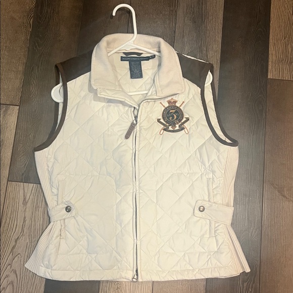 Polo Ralph Lauren Jackets & Blazers - Ralph Lauren Polo Crest Quilted Vest Womens XL Full Zip